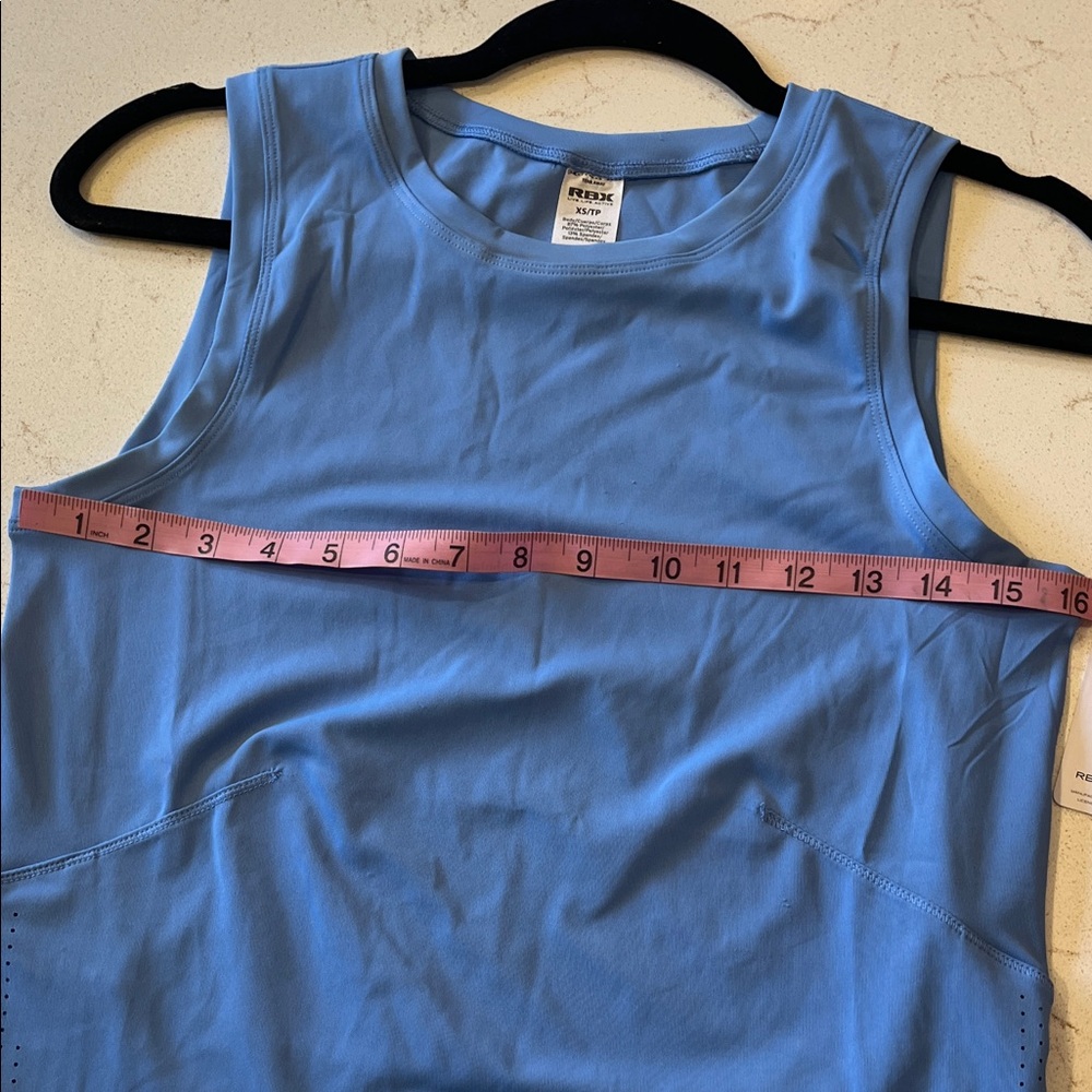 RBX Women's Light Blue Muscle Tee - Picture 4 of 4